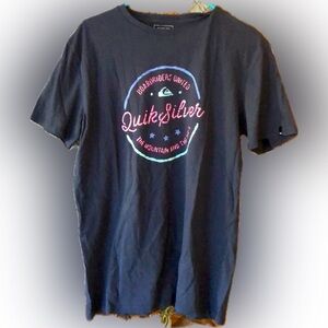 Quicksilver short-sleeve T-shirt with circle logo, SIZE MEDIUM